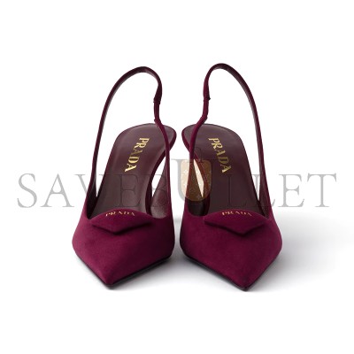 PRADA SUEDE SLINGBACK PUMPS 1I901M